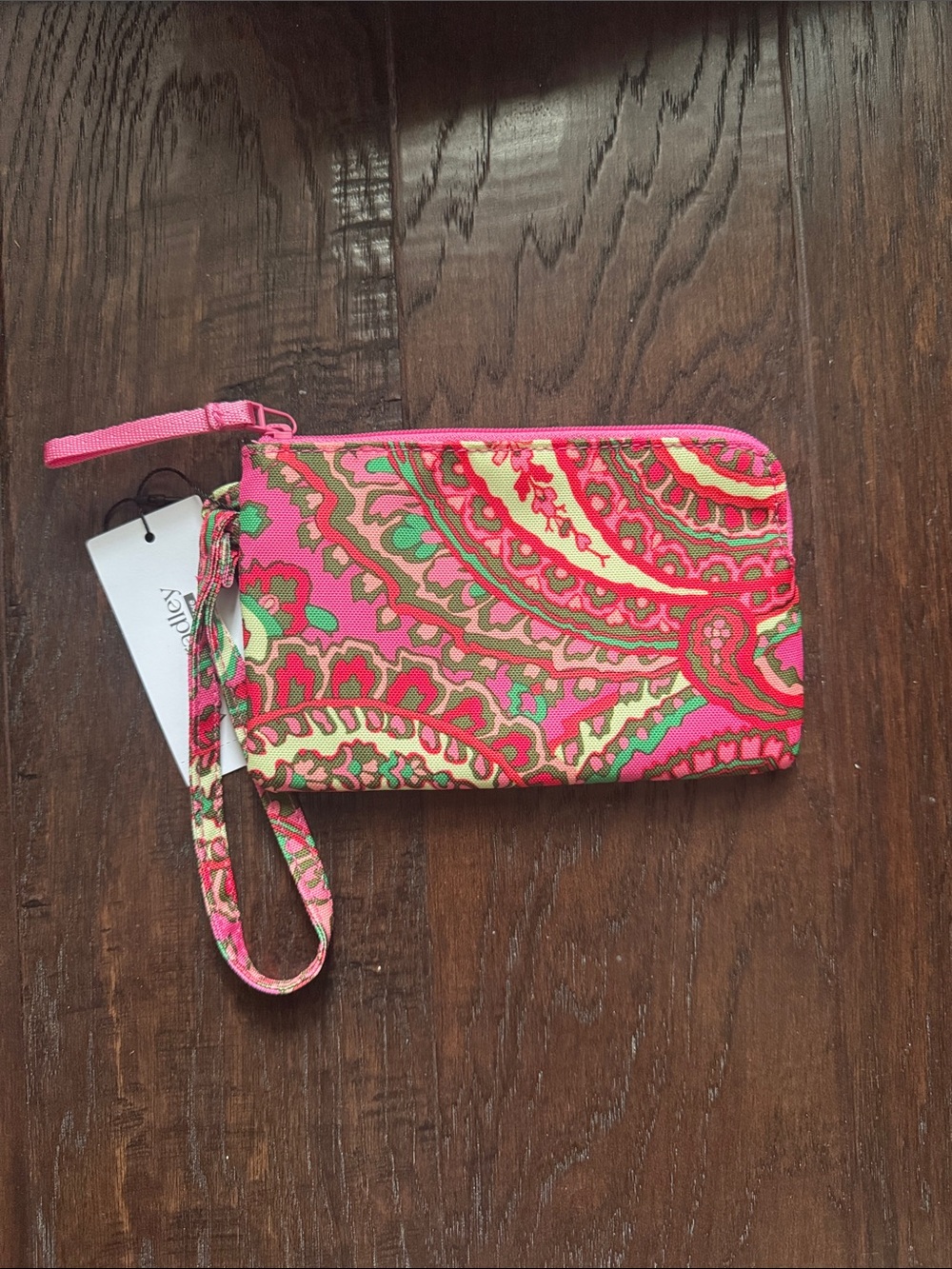 Vera Bradley Wristlet Clutch Pink Paisley